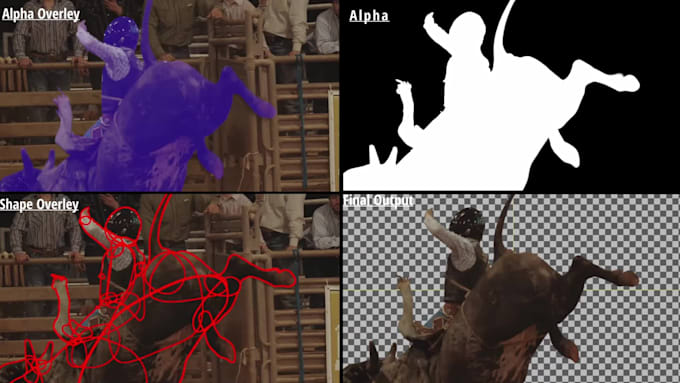 do professional vfx rotoscoping, green screen keying, and object removal