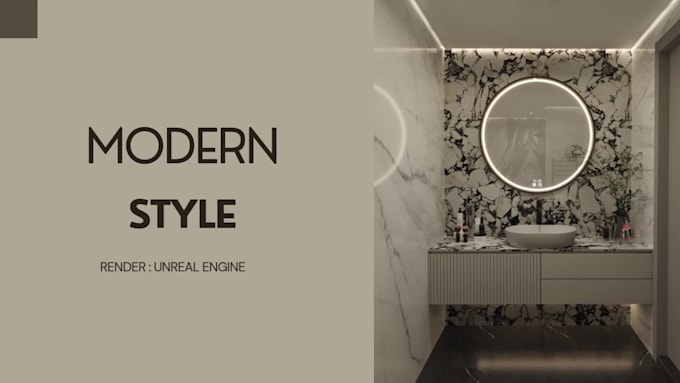 do realistic 3d bathroom interior design