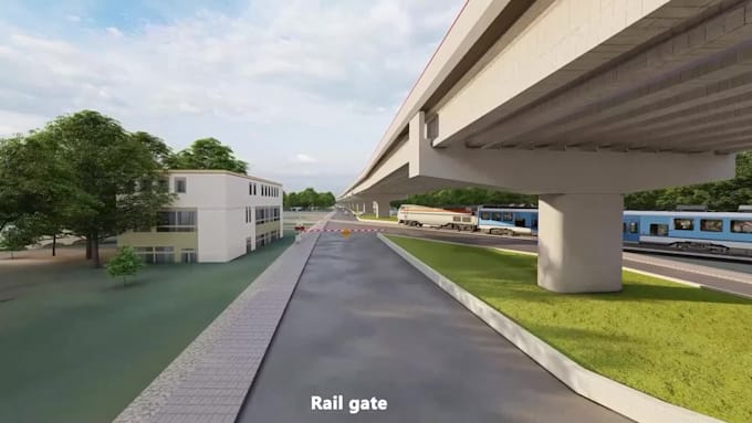 create realistic 3d road and bridge modeling and animation