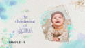 make christening and baptism invitation video save the date