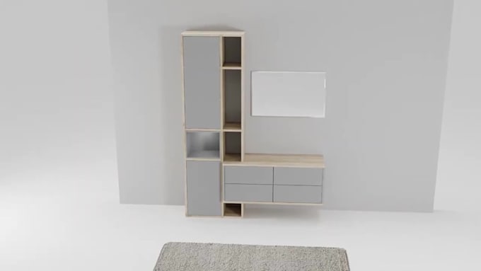 Create 3d furniture assembly animation video 3d sofa, bed, mattress ...
