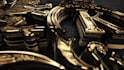create luxury gold and black 3d logo animation