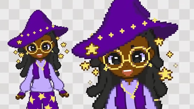 create custom pixel live2d vtuber model, pngtuber avatar for twitch and youtube