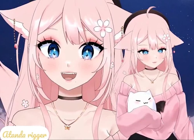 design and rig live2d vtuber model live 2d vtuber avatar anime 2d vtuber model