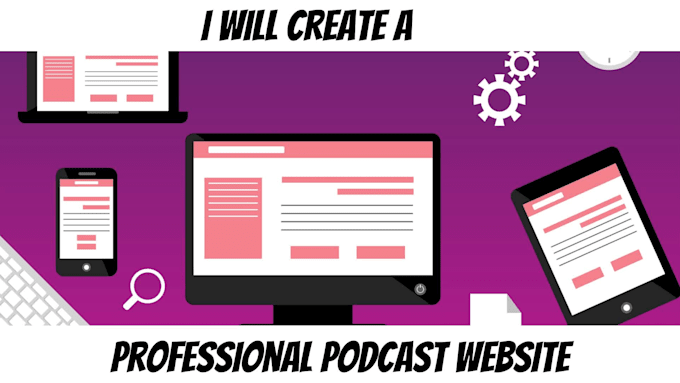 create a professional podcast website