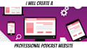 create a professional podcast website