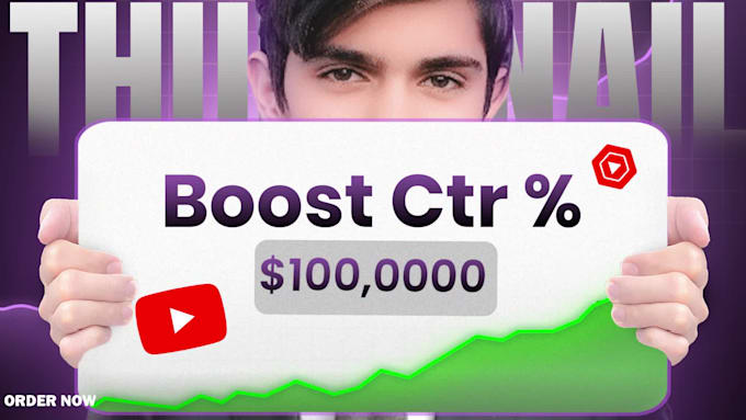 design viral amazing youtube thumbnails