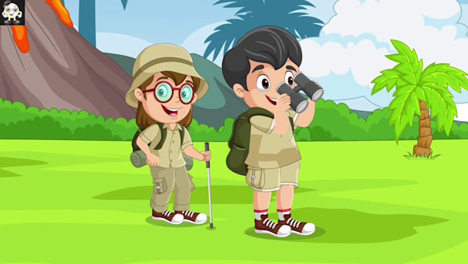 do creative 2d animation video, nursery rhymes and stories