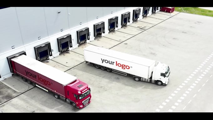 create truck logistics warehouse office promo video