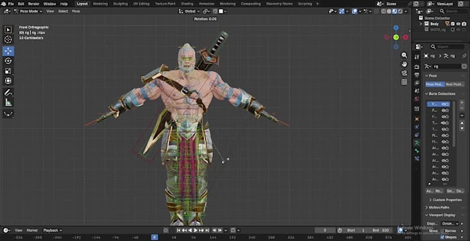 rig your 3d character in blender