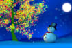 make a snowman christmas tree video greeting