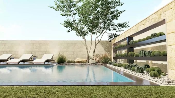 design your backyard pool and landscape in 3d