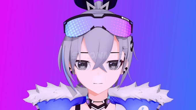 create anime style 3d character for game and animation
