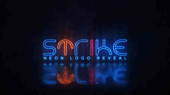 make neon sign light logo animation video intro in 24 hours