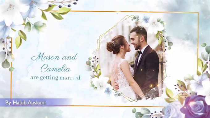 create a wedding invitation video
