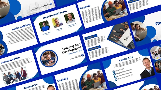 create business marketing  canva and powerpoint presentation design