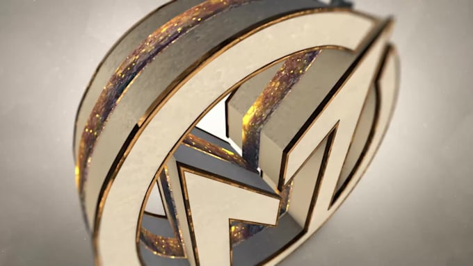 create epic luxurious gold cinematic 3d logo animation