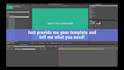 professionally edit any after effects template