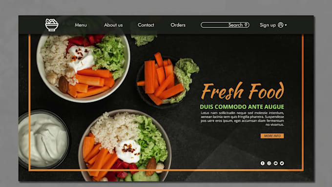 design custom wordpress restaurant website with ordering and delivery