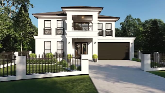 do house 3d modeling, rendering, and walkthrough animation