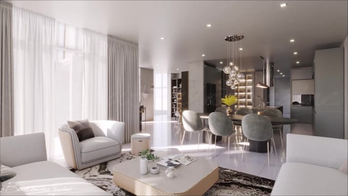make interior 3d design and 3d house renderings