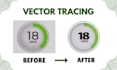 do vector tracing, vectorize image, logo to vector in adobe illustrator