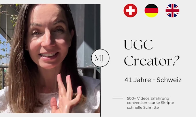 be your ugc creator for german tiktok and instagram videos