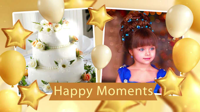 create happy birthday video wish and funny picture slideshow