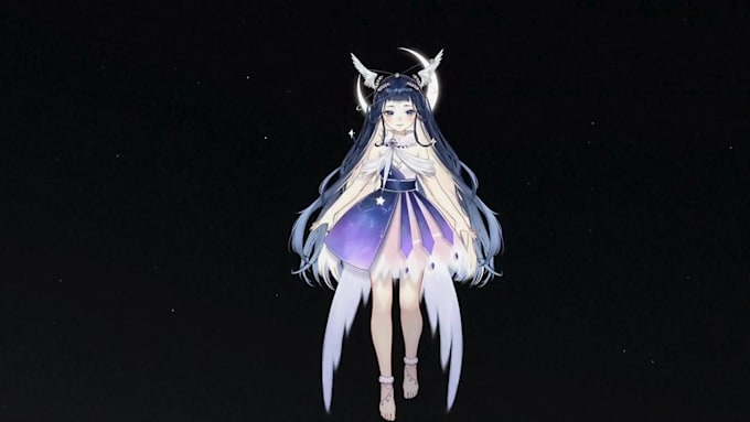design live2d vtuber model, 2d vtuber model, vtuber rigging, anime vtuber model