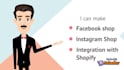 setup facebook shop, instagram shop and shopify integration
