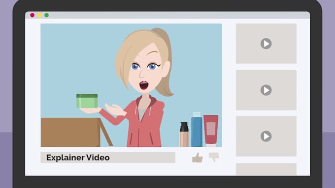 create 2d animated video or 2d animated explainer video ads
