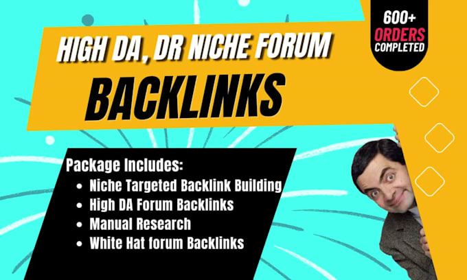 create niche forum backlinks high da authority link building