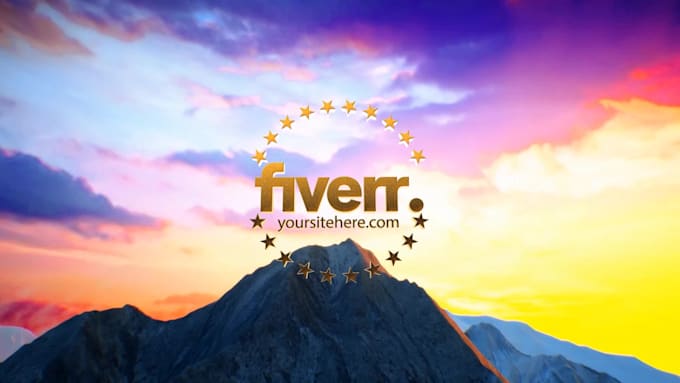 make mountain logo reveal intro