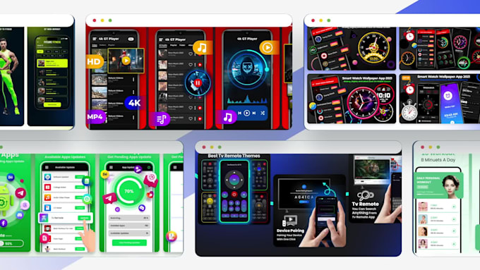 design app screenshots for app store and play store