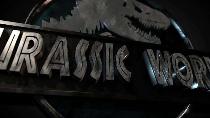 create your 3d logo animation like jurassic world intro