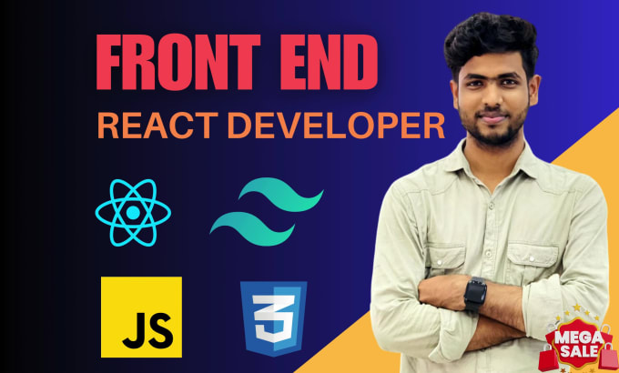 Do front end web development using react js and next js by ...
