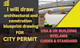 make architectural and construction drawings for city permit