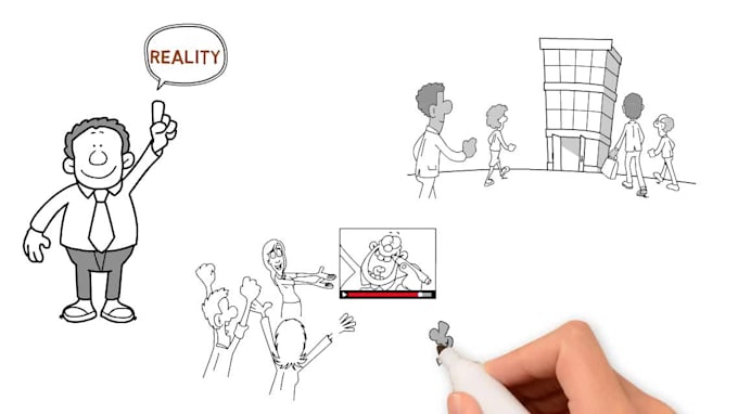create an awesome professional whiteboard animation video in 24 hours