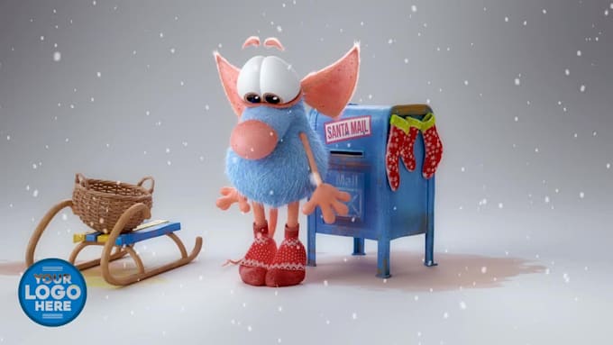 customize this christmas and new year greeting video