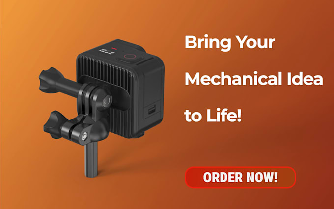 design 3d printable mechanical parts, mounts, and adapters