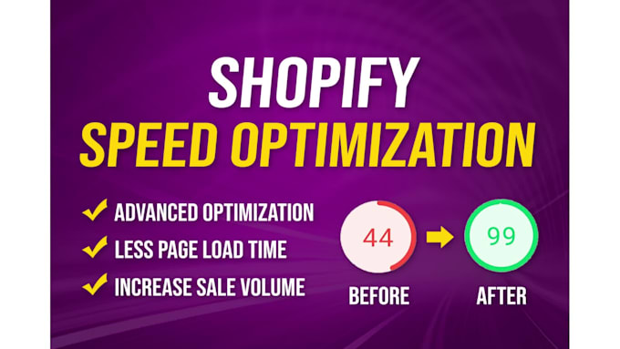 Do shopify speed optimization for faster page speed by Zoptimizer | Fiverr
