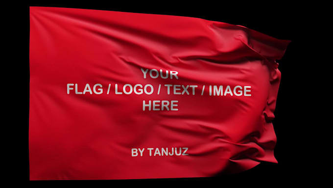 create seamless loopable 3d flag animation