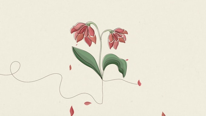 draw minimalist animations with continuous lines
