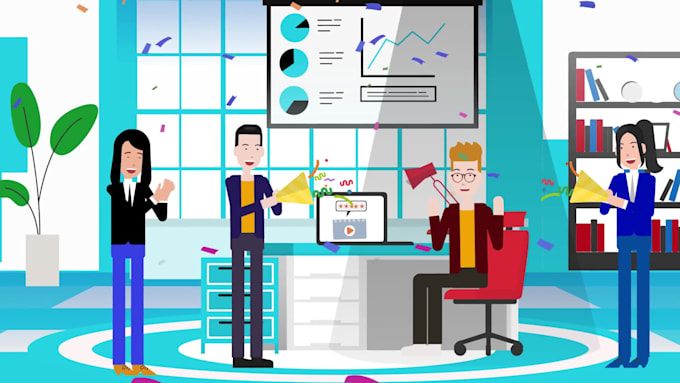 create 2d animated explainer video, custom 2d explainer video