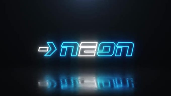 make an amazing neon light logo intro animation for you