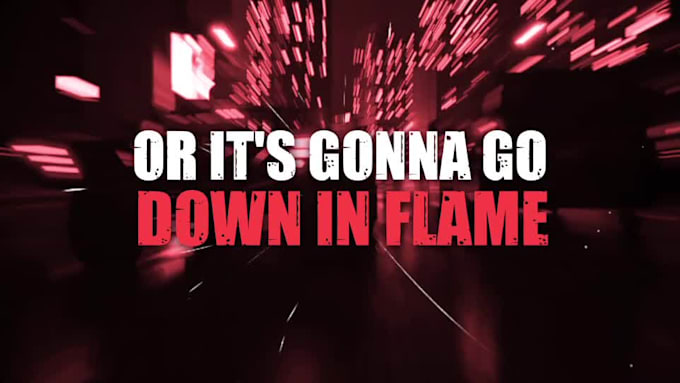create an animated lyric music video for your song