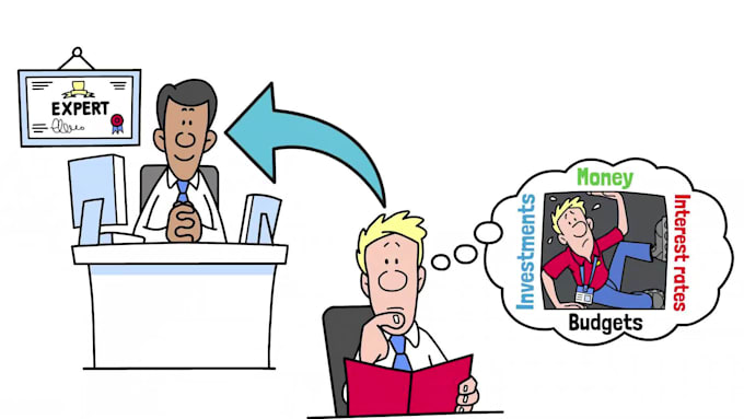 create educational finance whiteboard animation explainer video