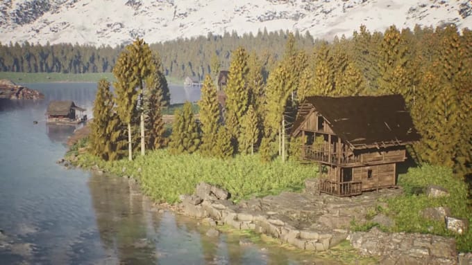 design game environment, level, landscape terrain map in unity, unreal engine