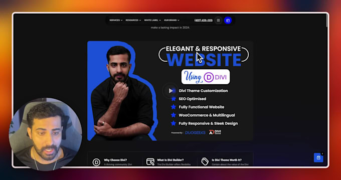 design and create a fully responsive website with divi theme