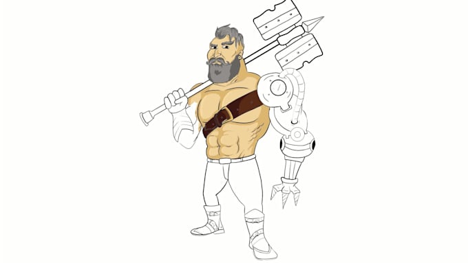create 2d cartoon character sheet
